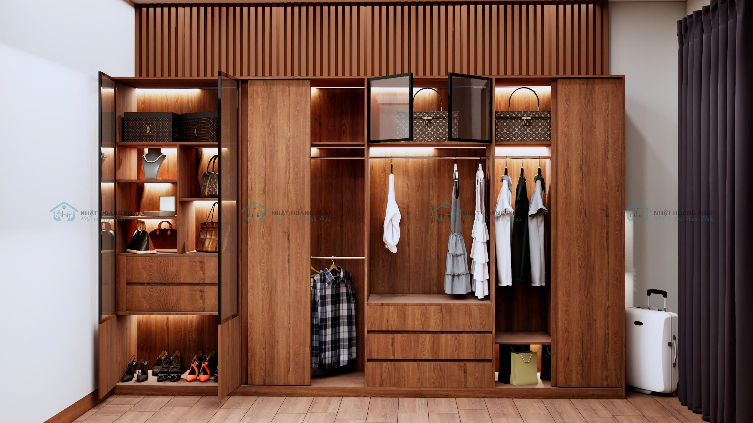 lắp đặt tủ áo