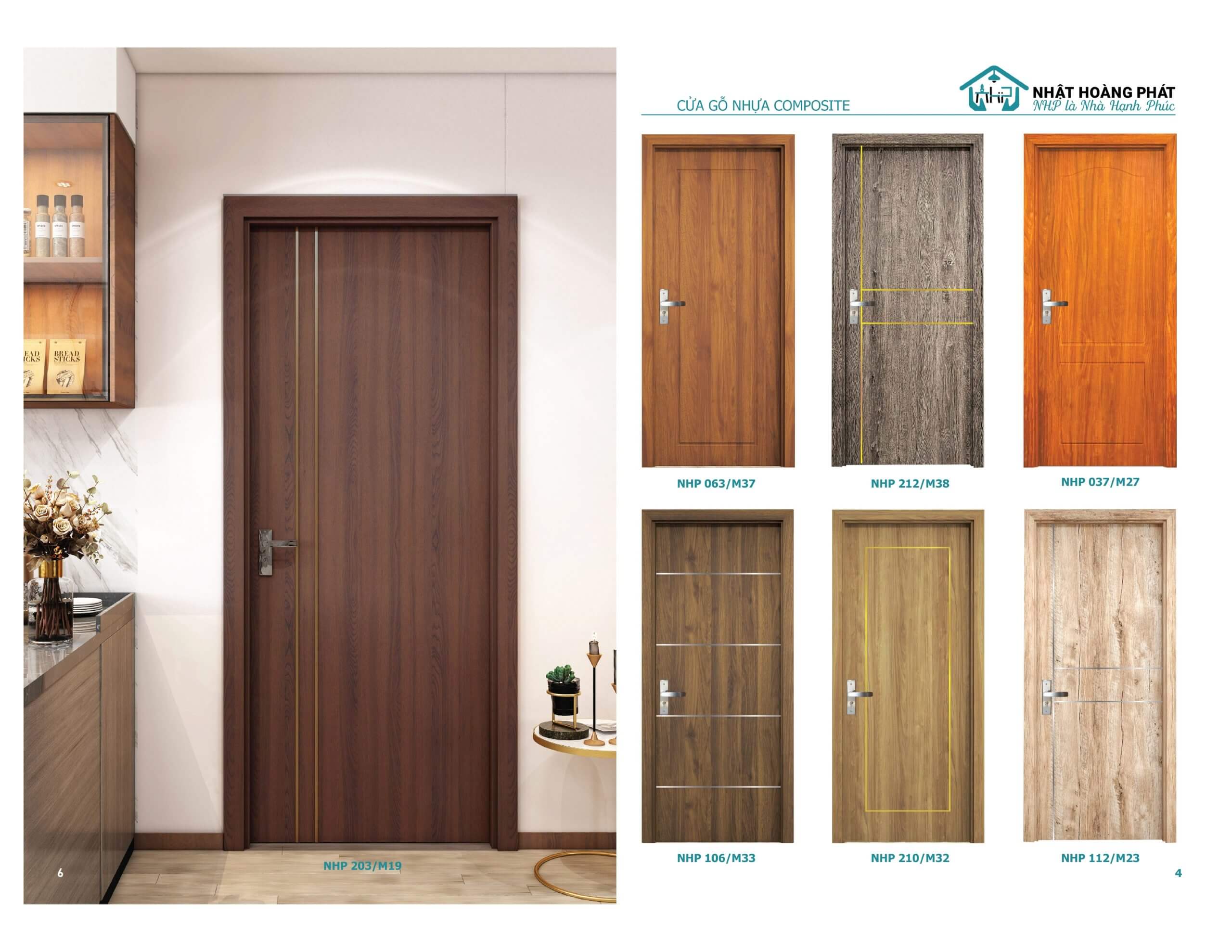 cửa nhựa gỗ composite