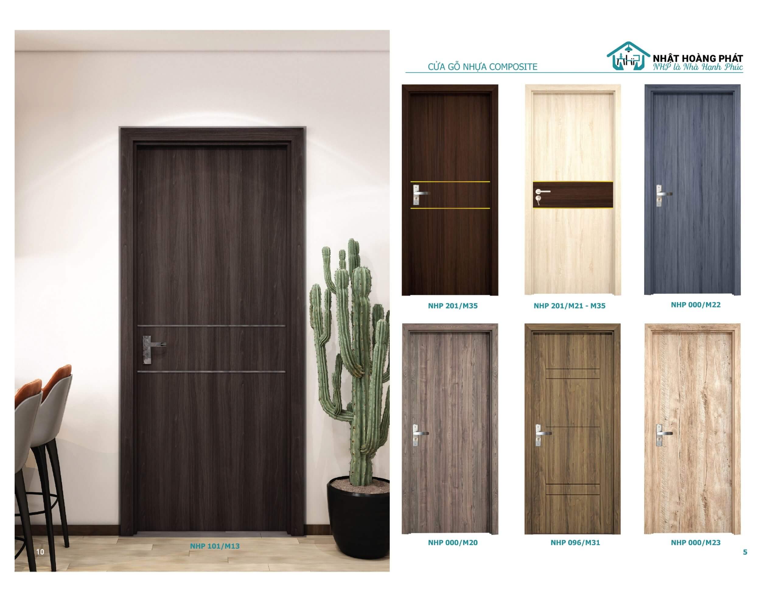 cửa nhựa gỗ composite