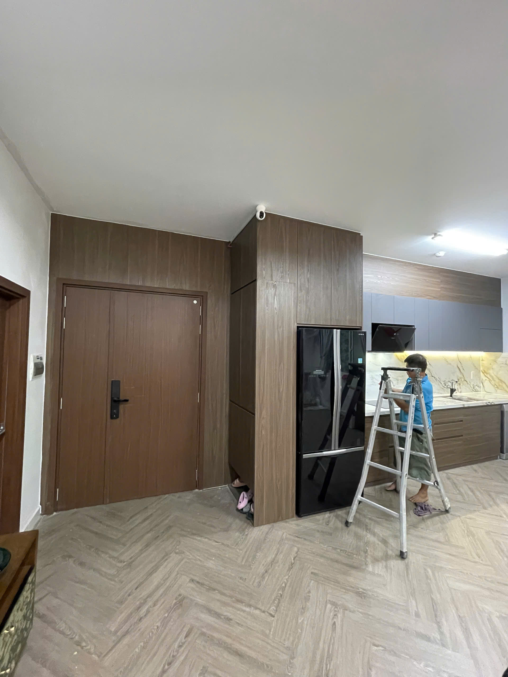 tủ bếp Melamine