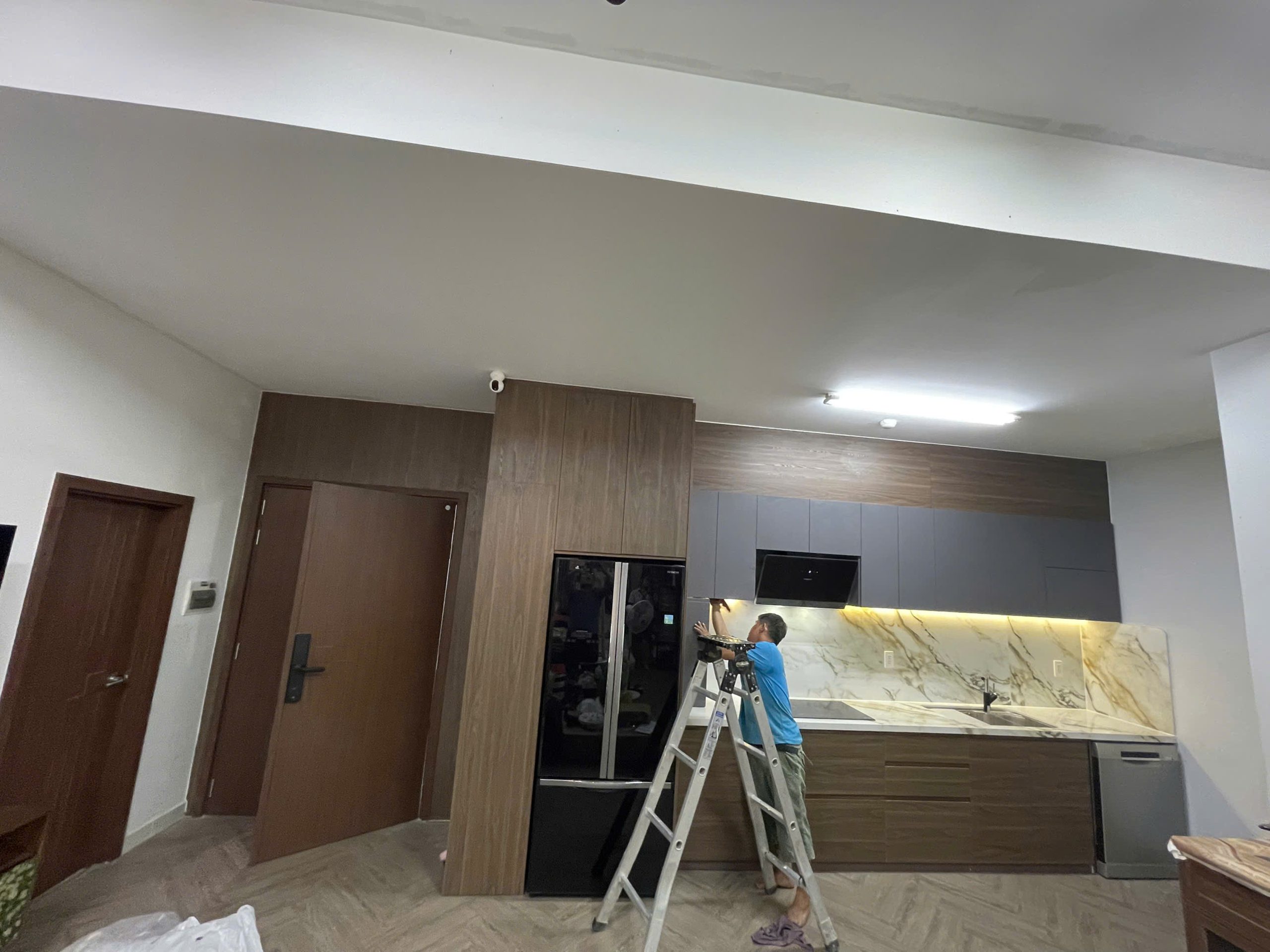 tủ bếp Melamine