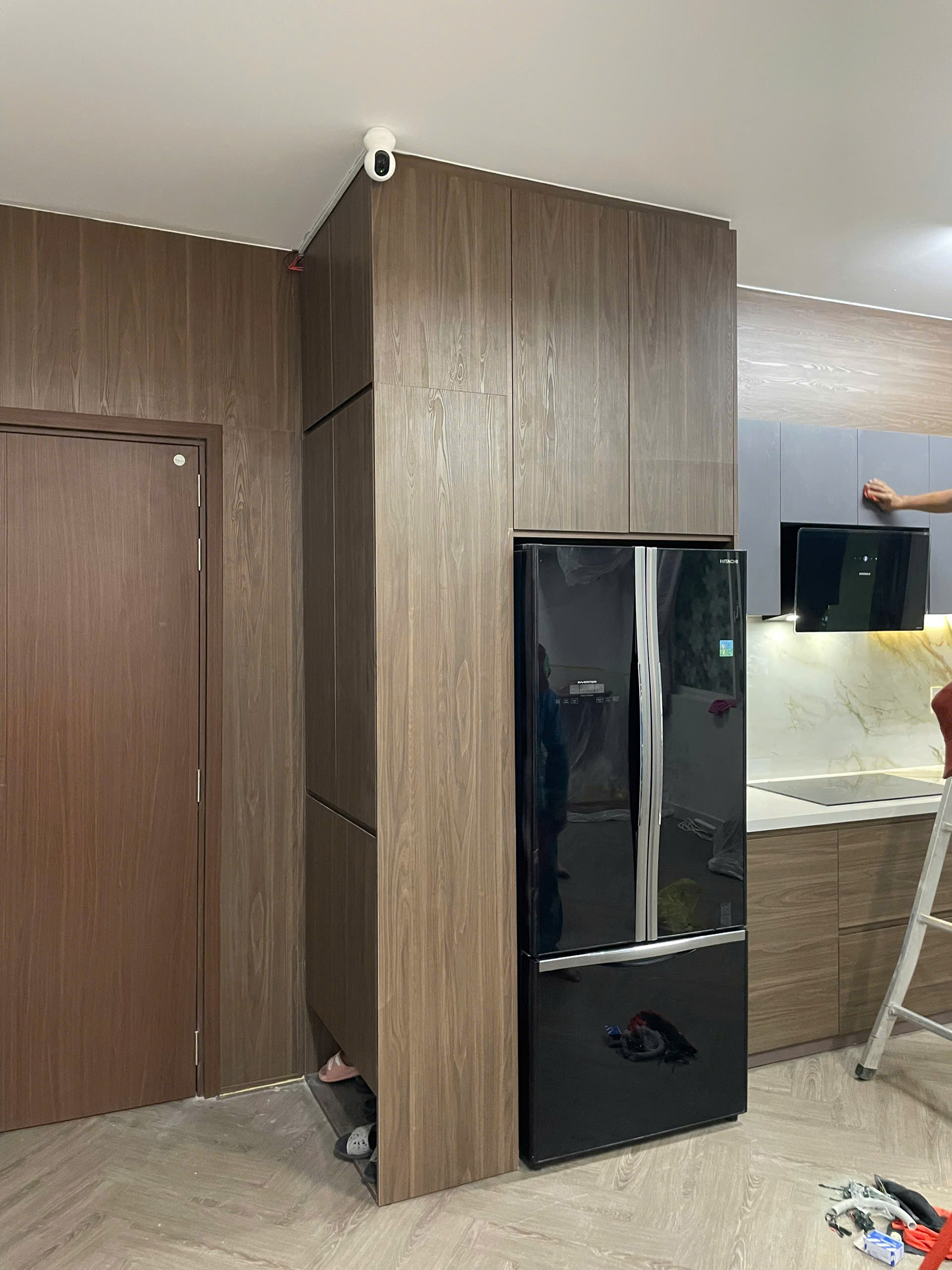 tủ bếp Melamine