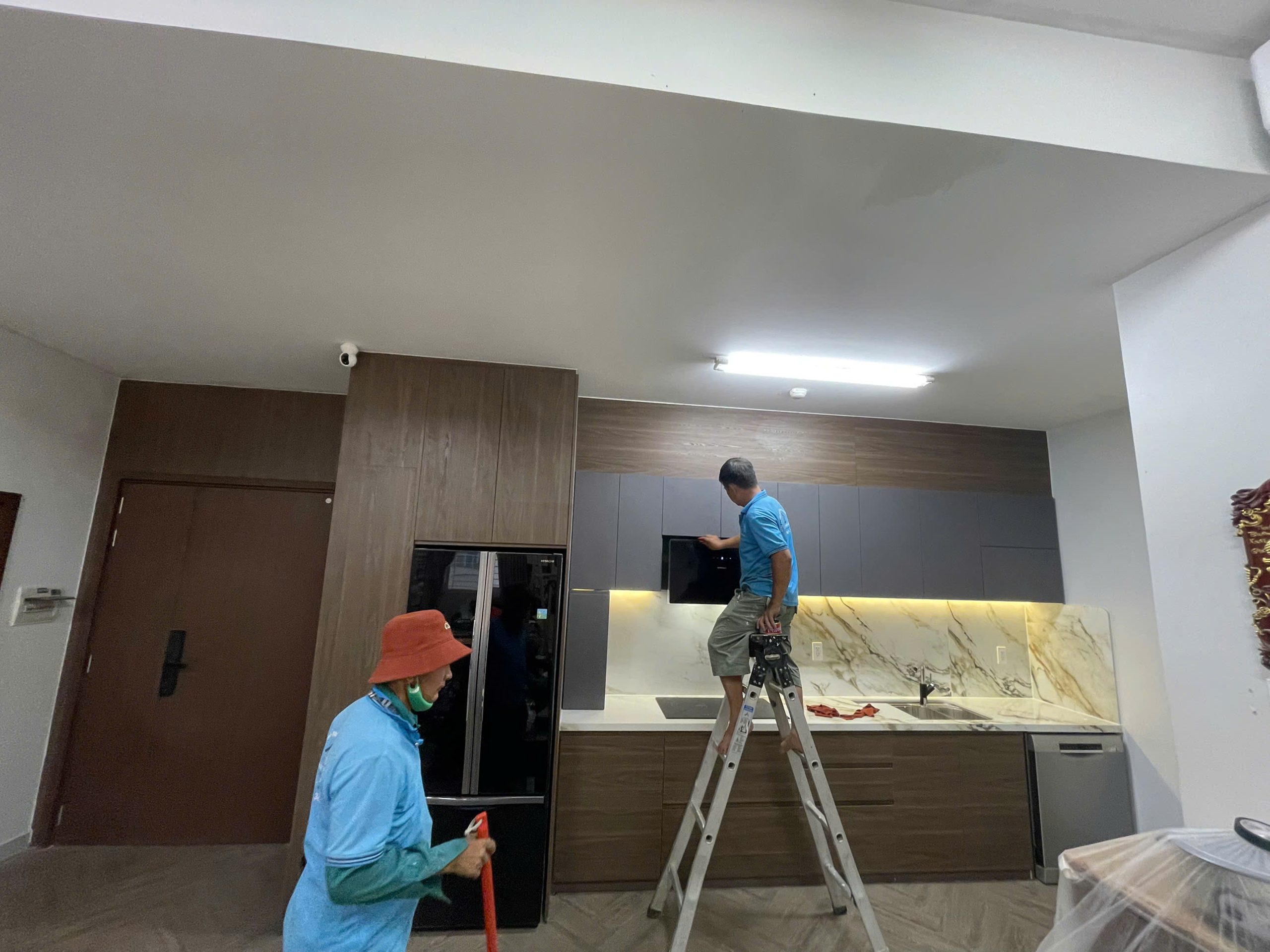 tủ bếp Melamine