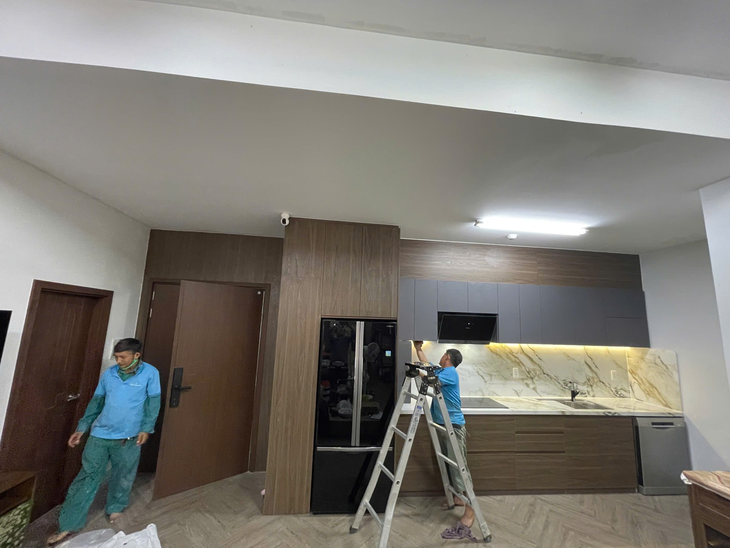 tủ bếp Melamine