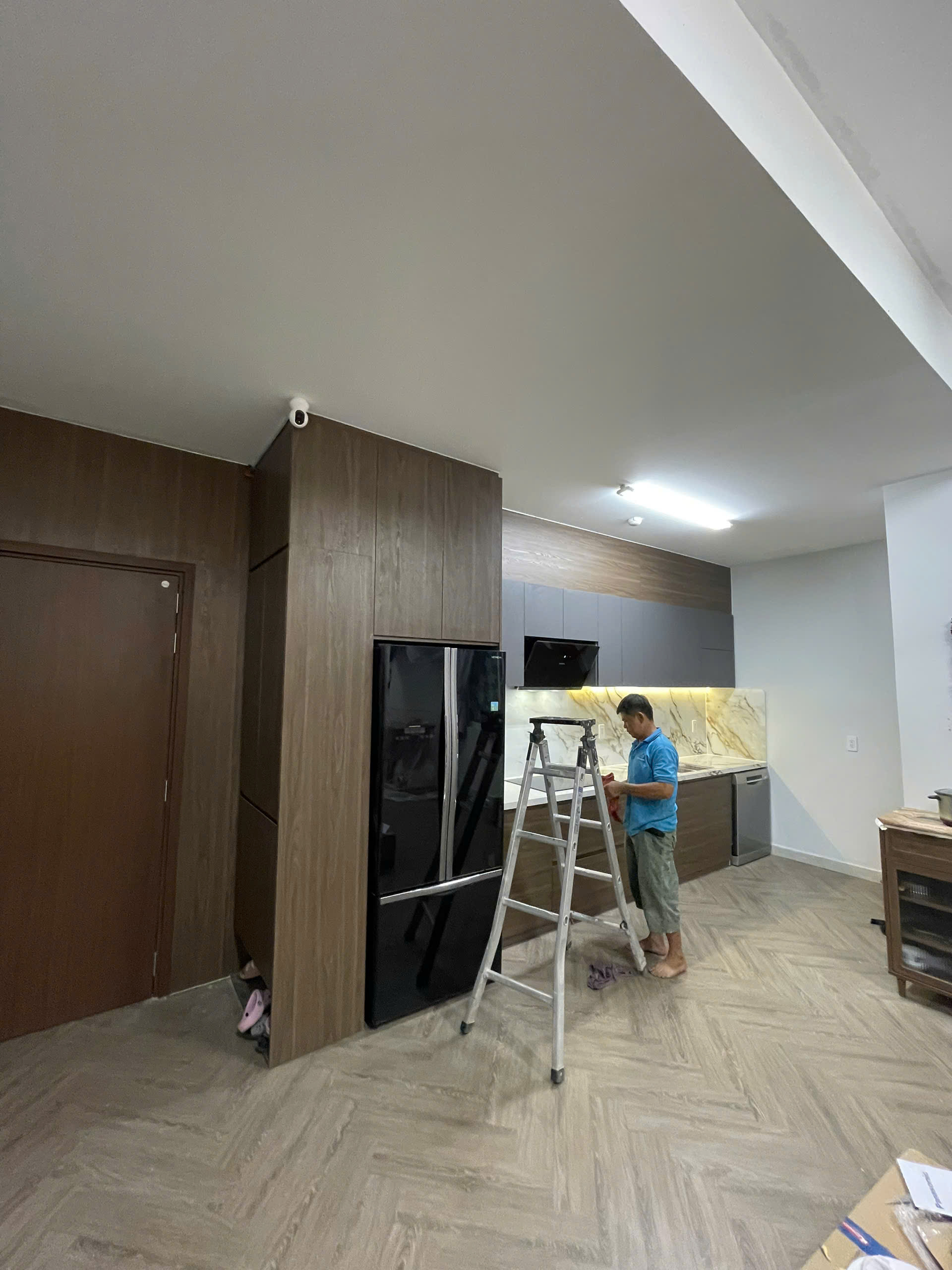 tủ bếp Melamine