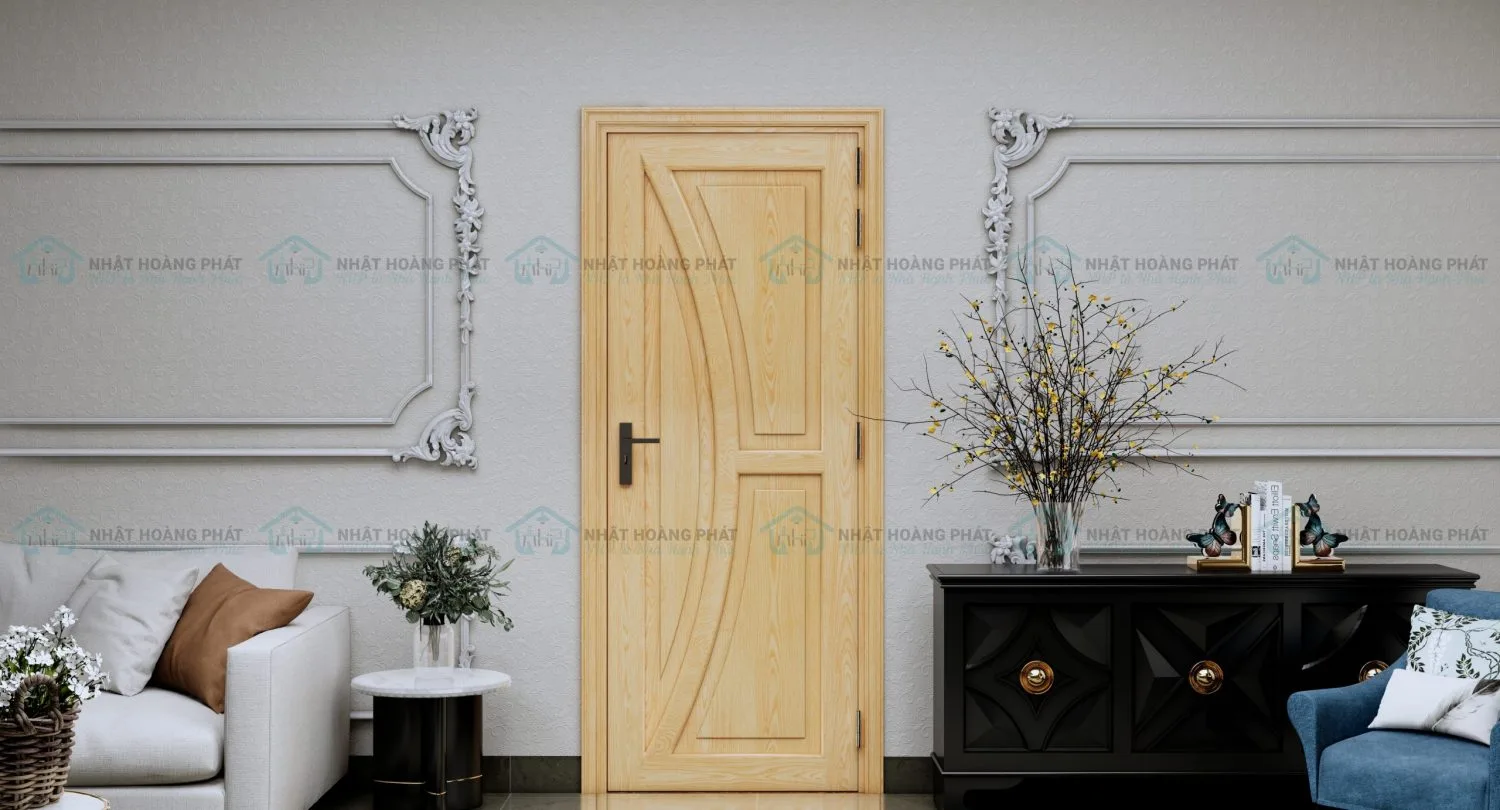 cửa gỗ sồi phòng ngủ
