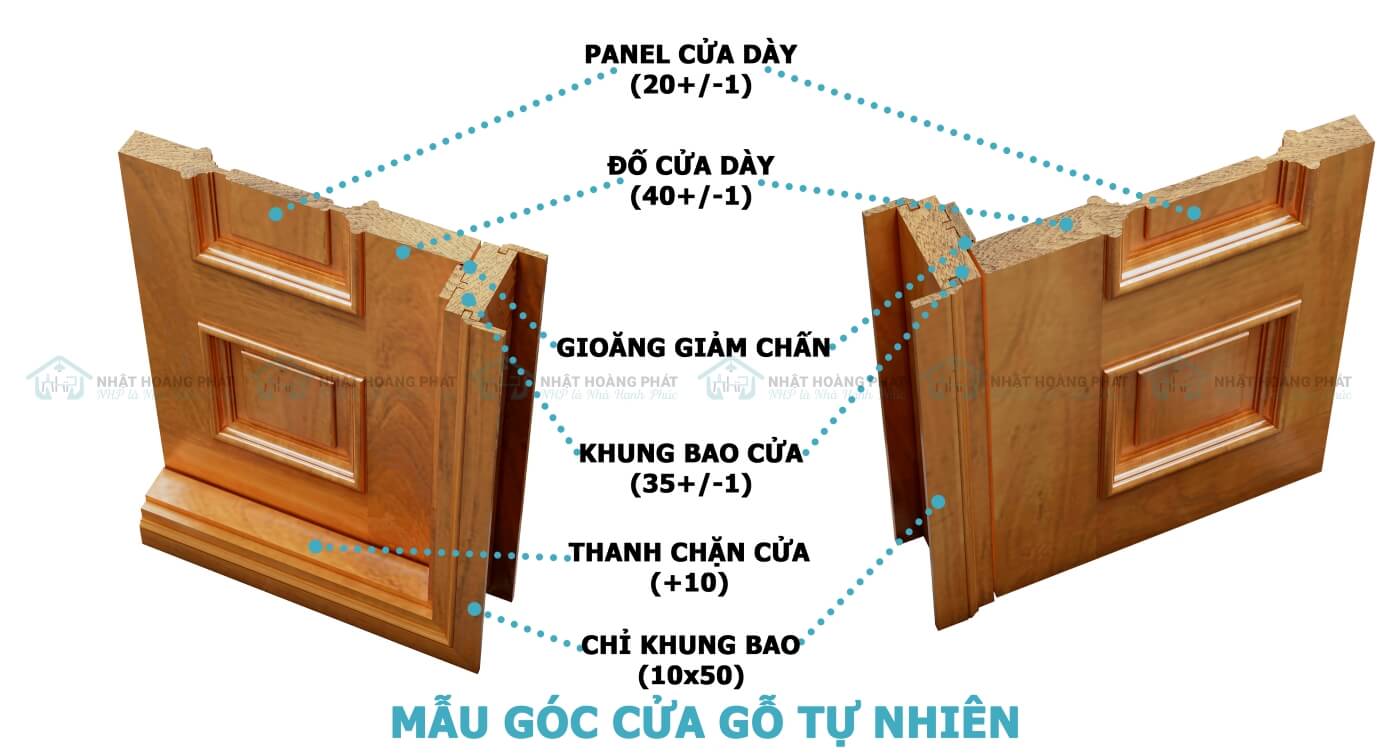 cửa phòng gỗ gõ đỏ