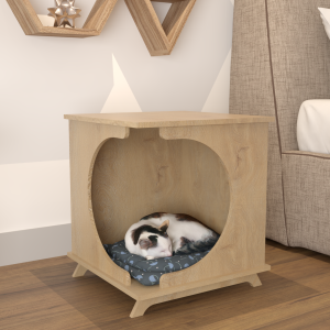 chuồng pets bằng gỗ