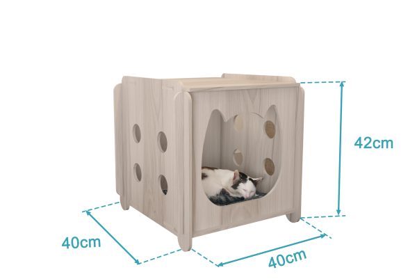 kích thước chuồng mèo bằng gỗ MDF phủ Melamine