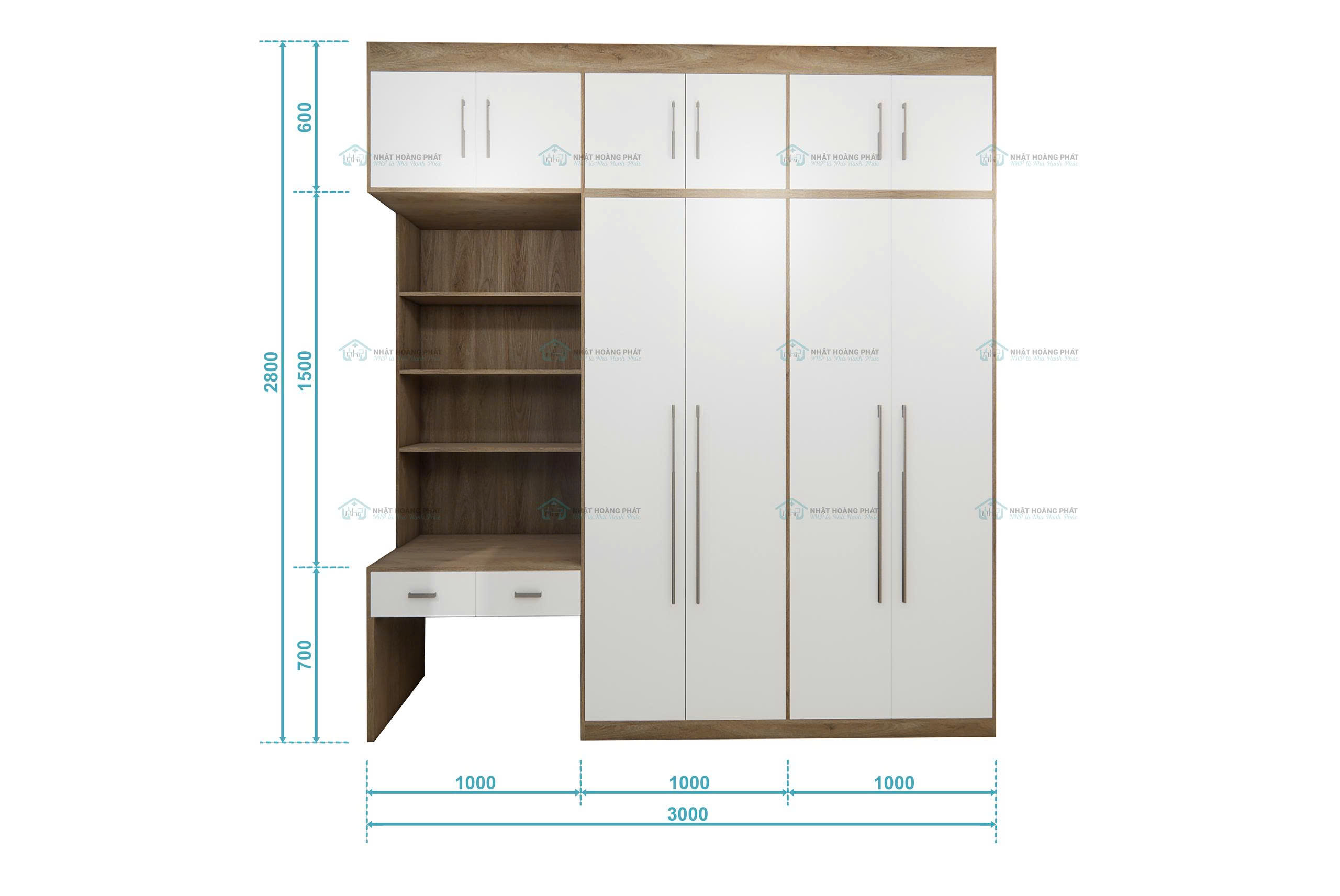 kích thước tủ quần áo