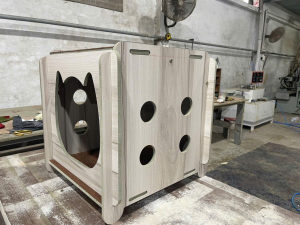 Chuồng mèo bằng gỗ MDF Melamine CP.NHP.MEL 002