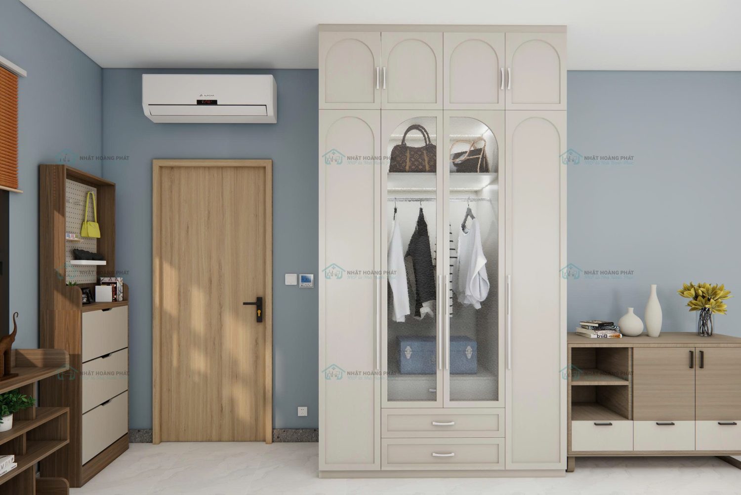 Tủ quần áo melamine