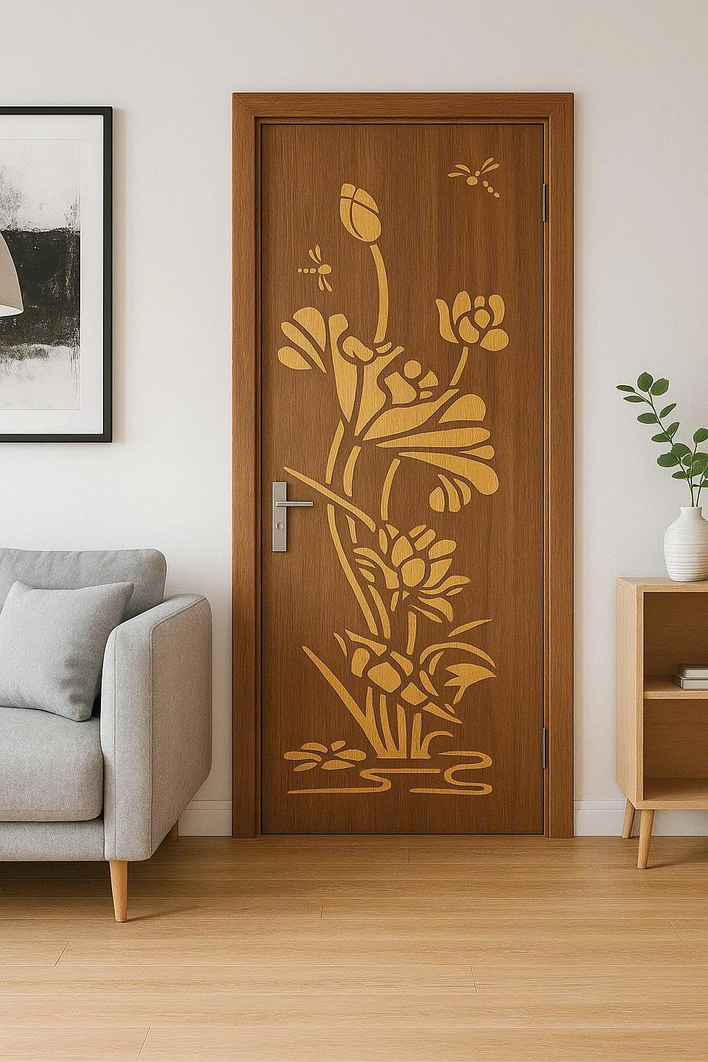cửa gỗ chống ẩm mdf melamine