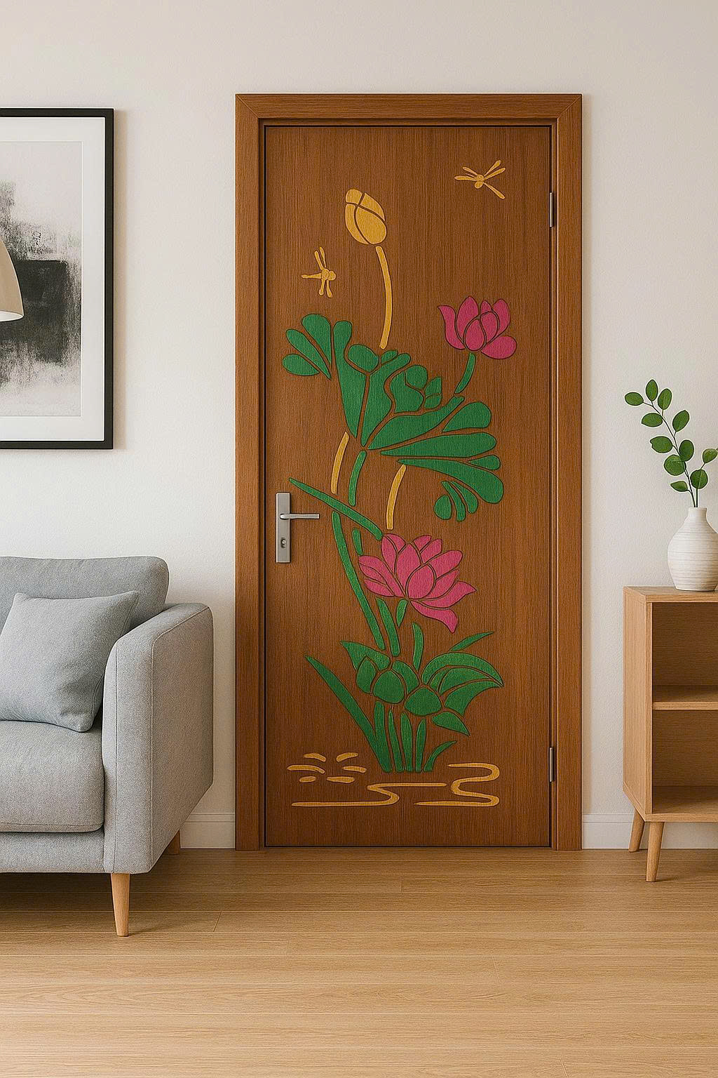cửa gỗ chống ẩm mdf melamine