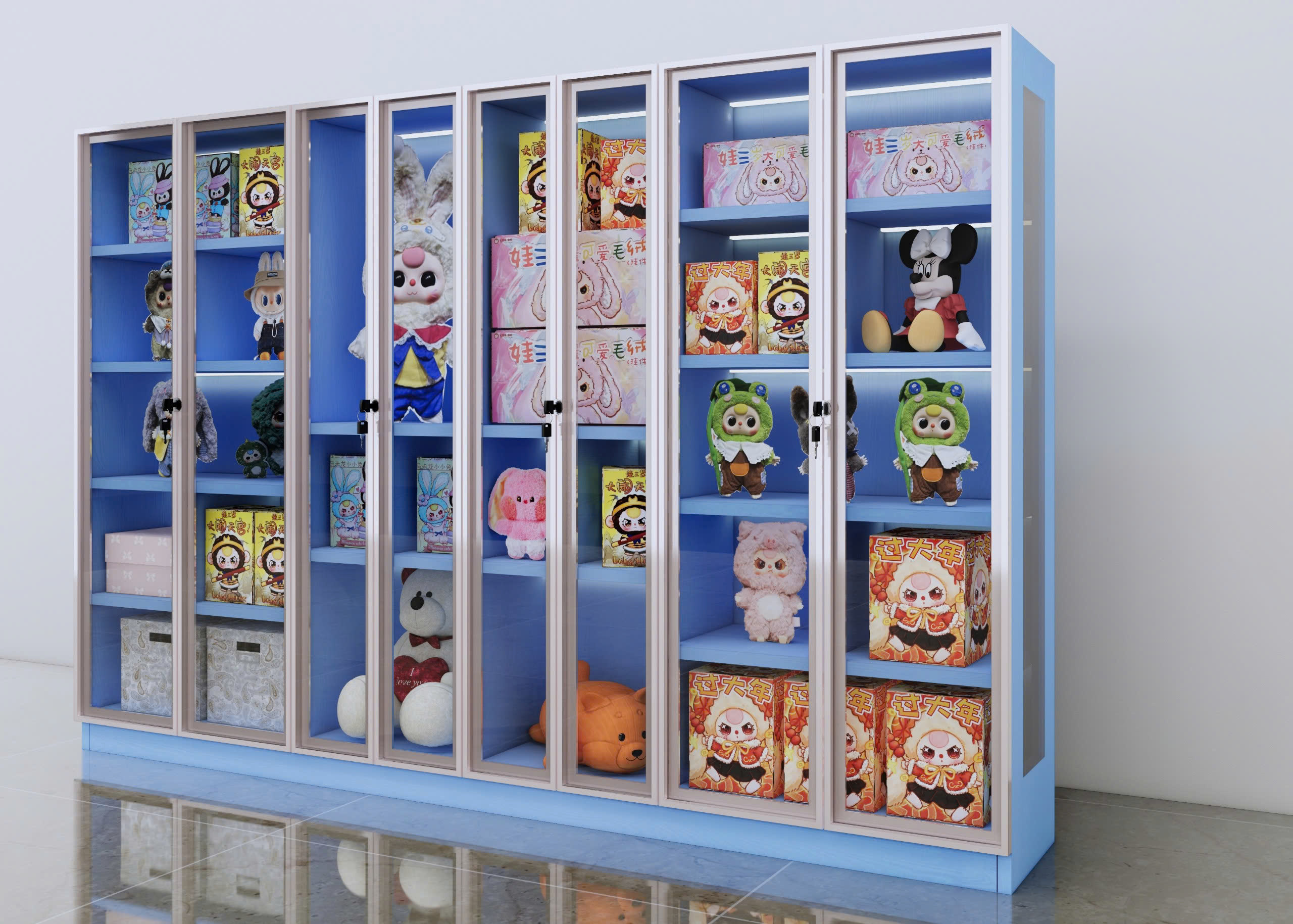 Tủ trưng bày gỗ MDF