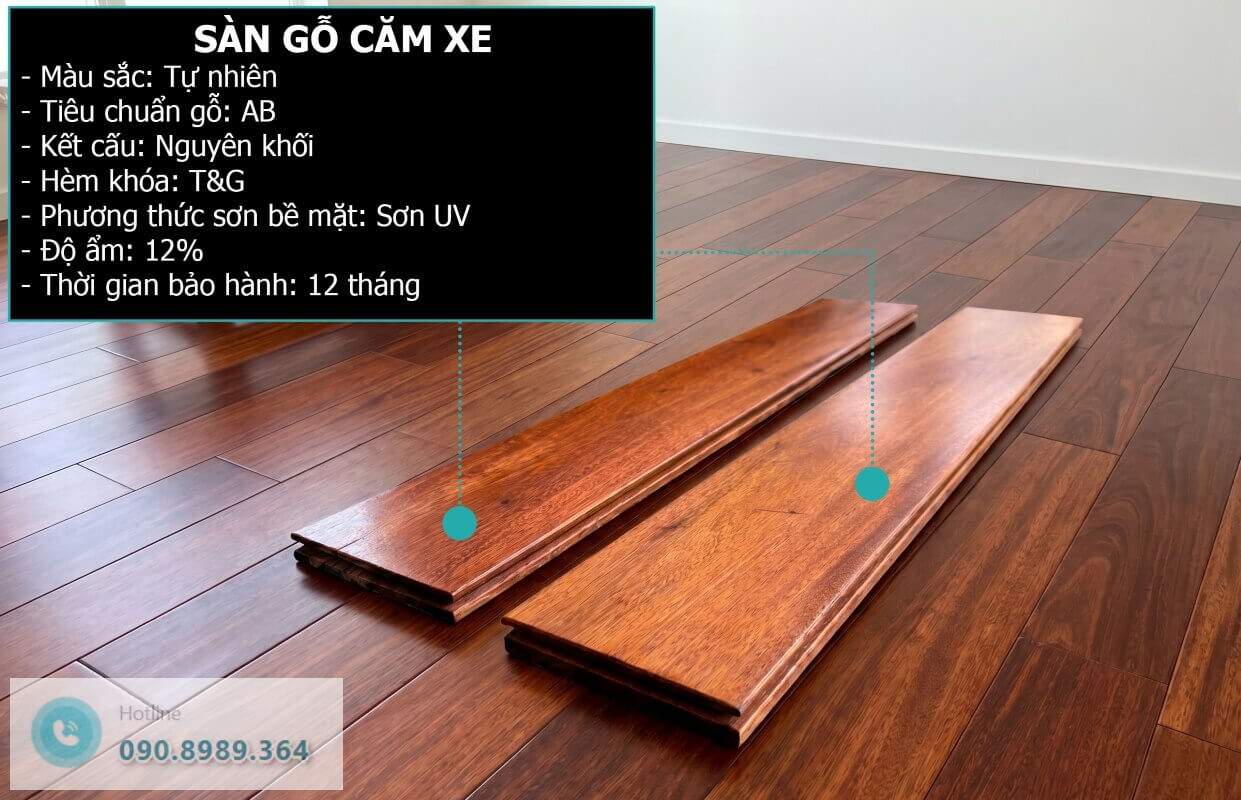 sàn gỗ căm xe
