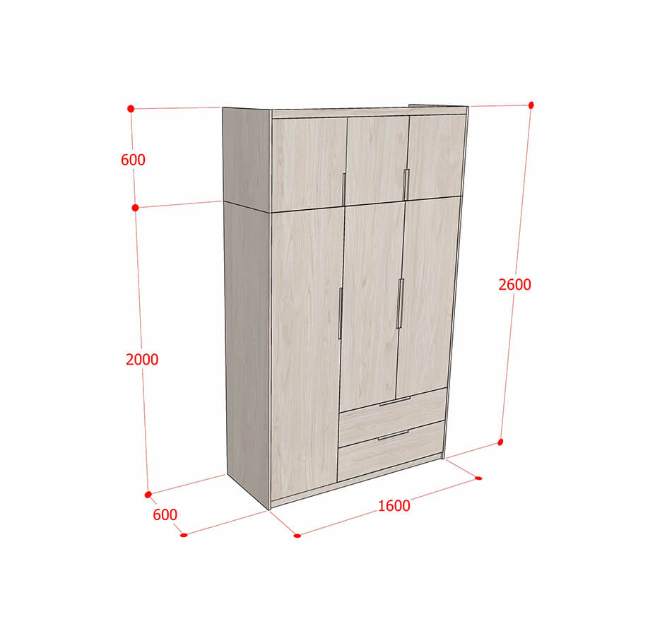 tủ quần áo gỗ công nghiệp