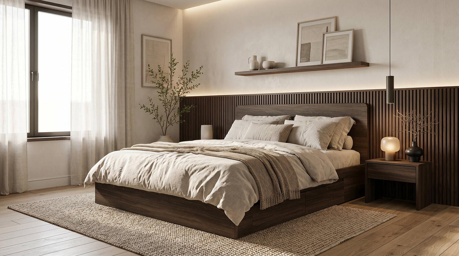 Giường gỗ MDF