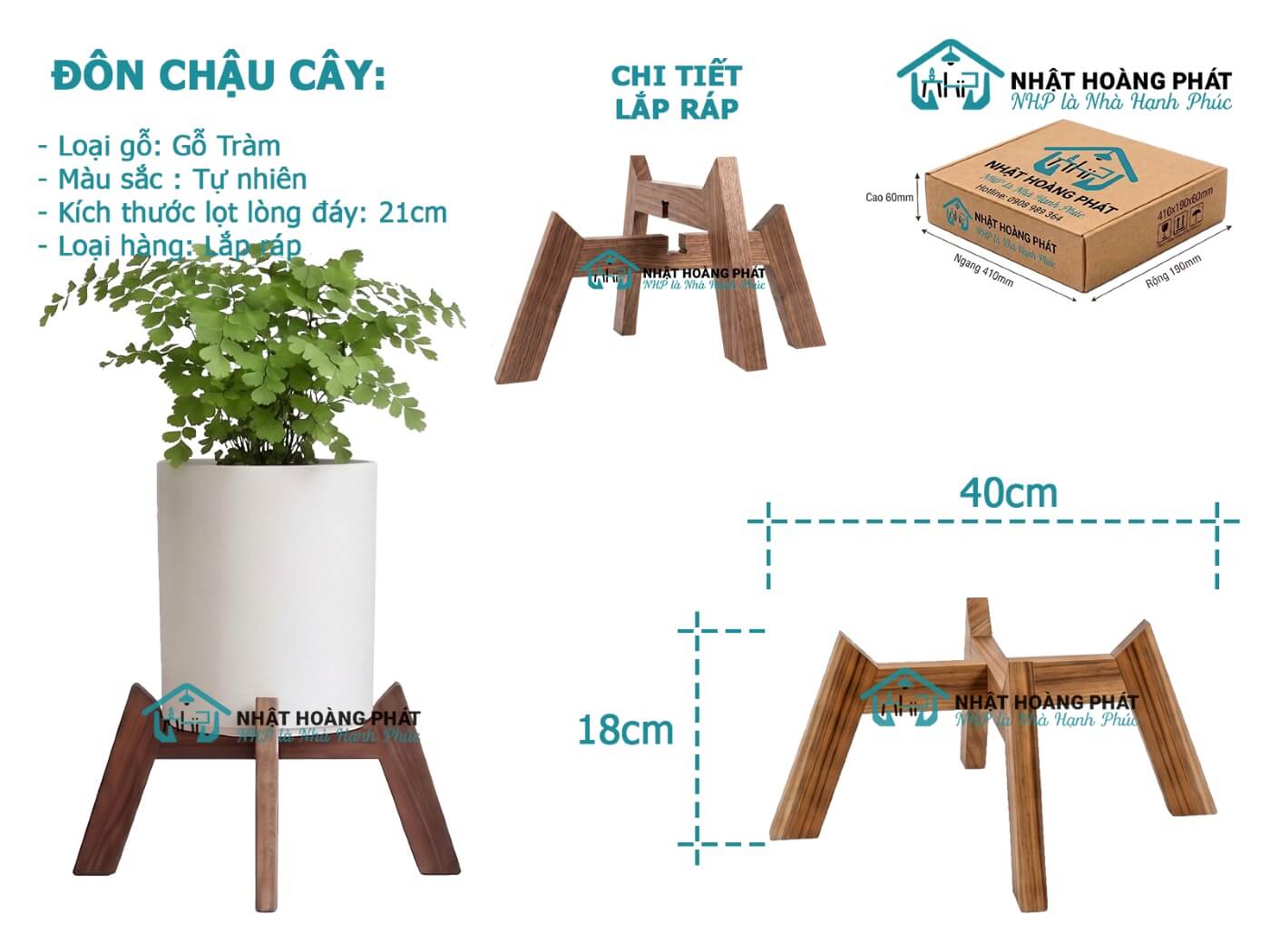 kệ gỗ để chậu cây