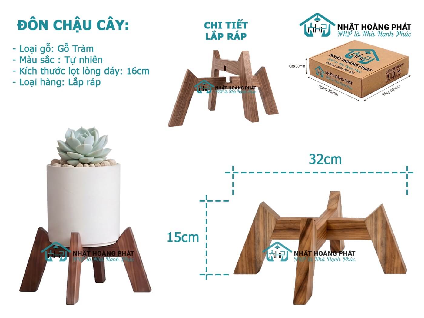 kệ gỗ để chậu cây