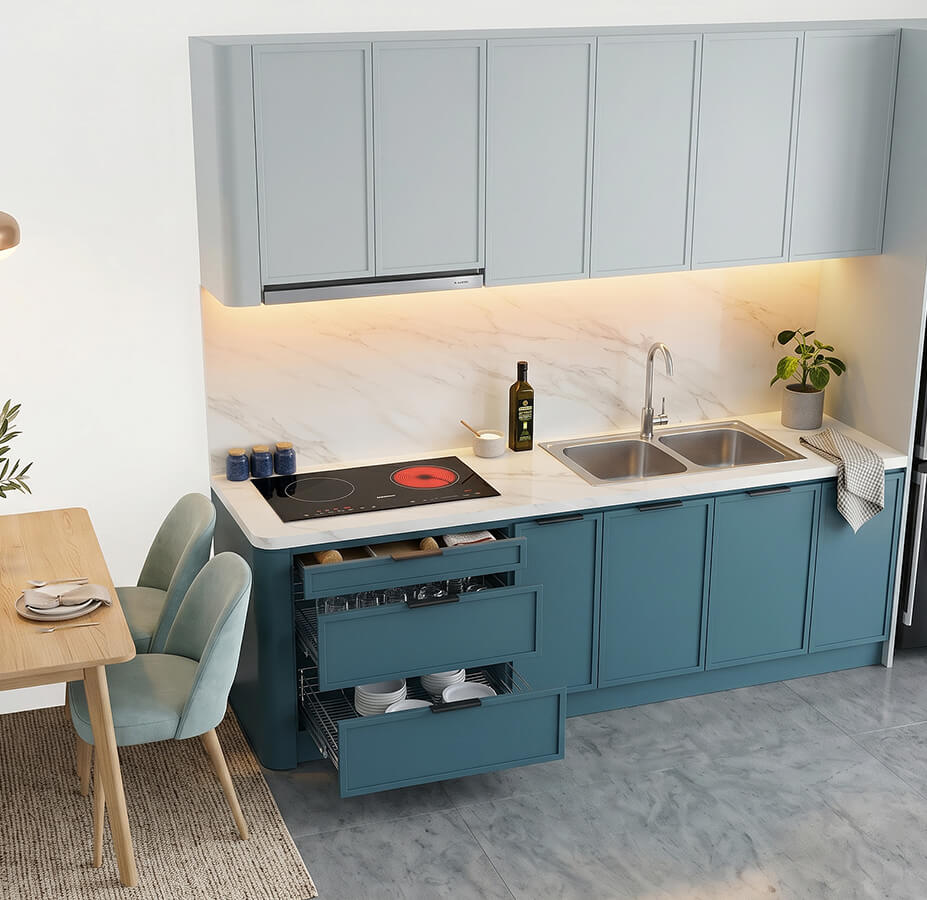 tủ bếp mdf chống ẩm