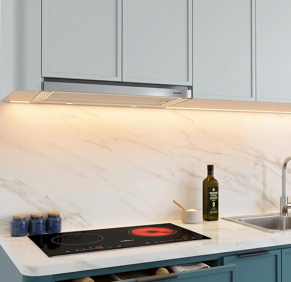 tủ bếp melamine