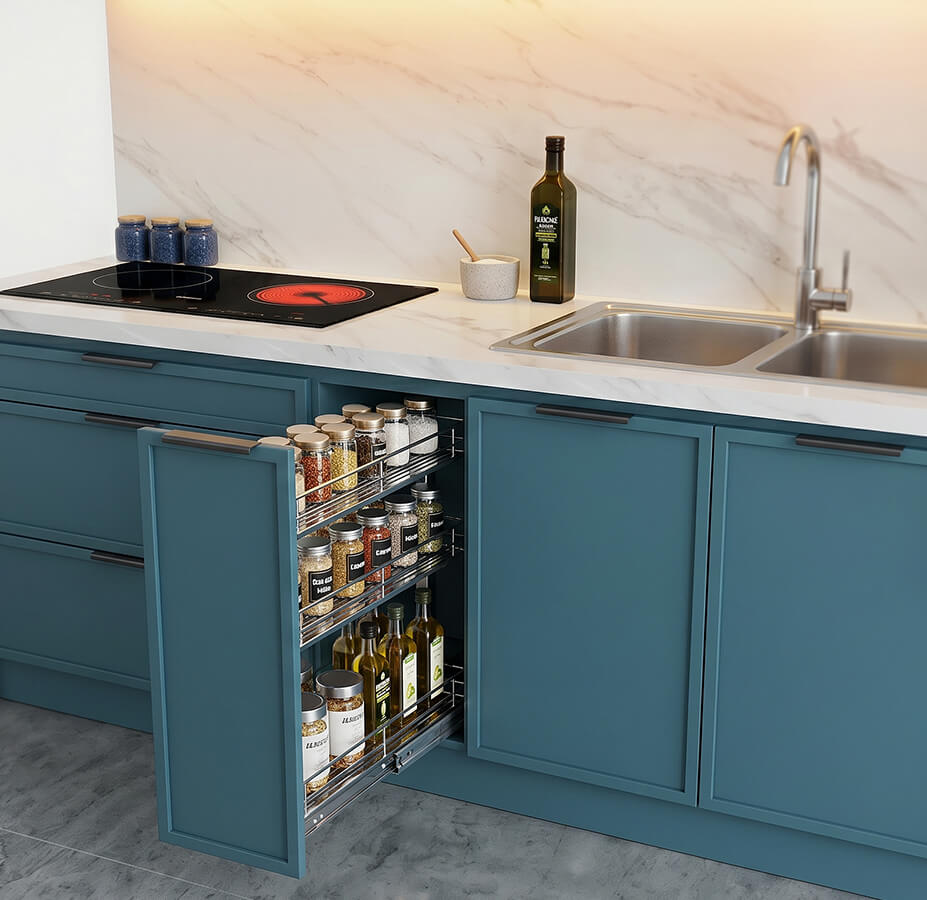 tủ bếp melamine