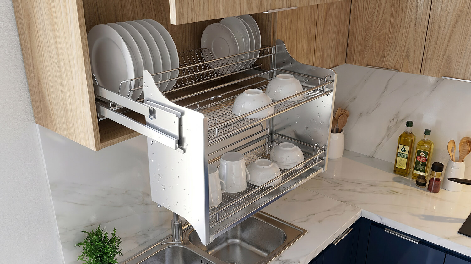 tủ bếp gỗ công nghiệp