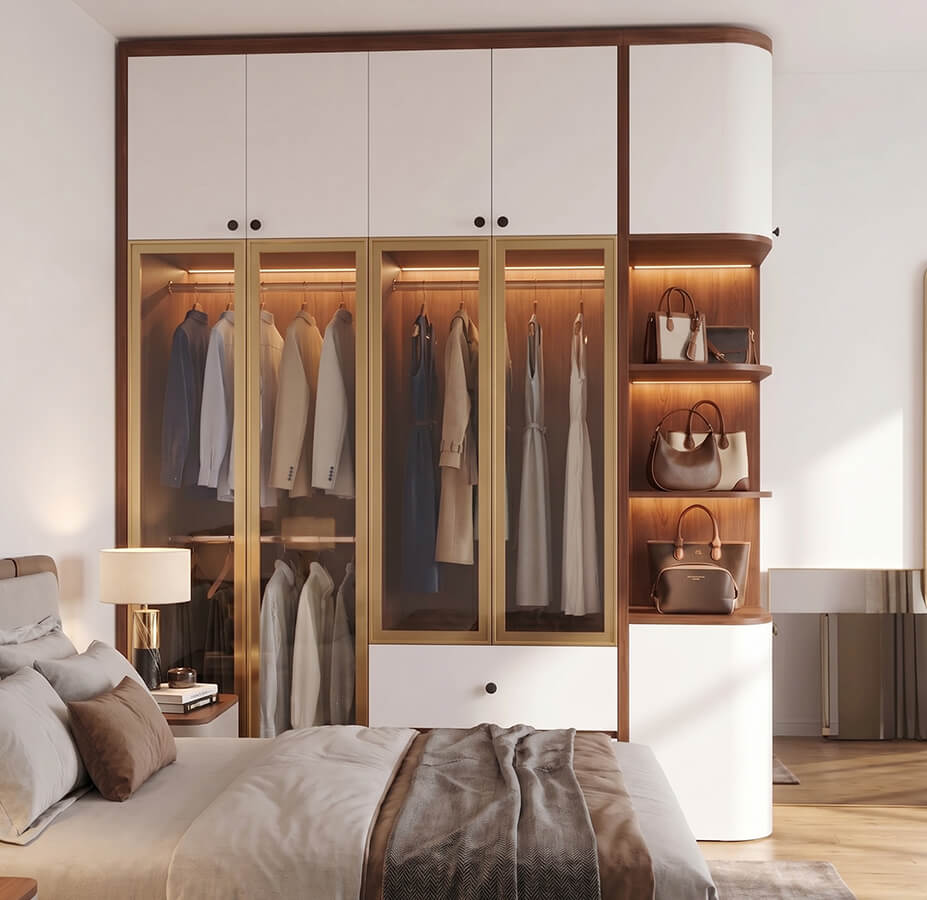 tủ quần áo MDF Melamine