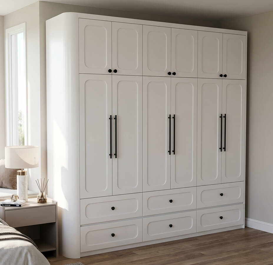 Tủ quần áo MDF cánh mở – Thiết kế hiện đại, lưu trữ tiện nghi