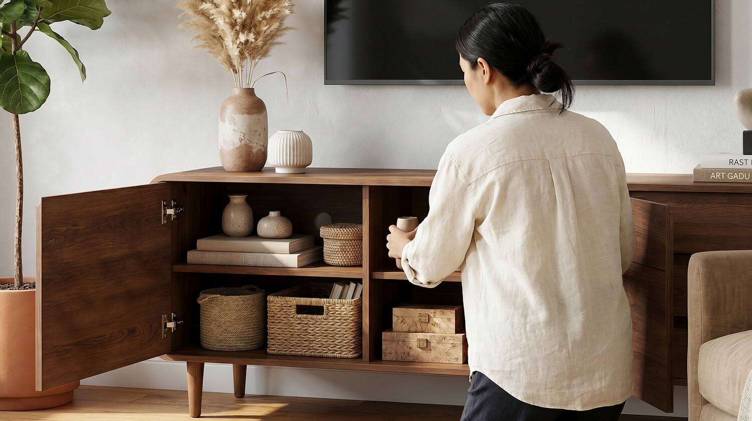 kệ tivi để sàn