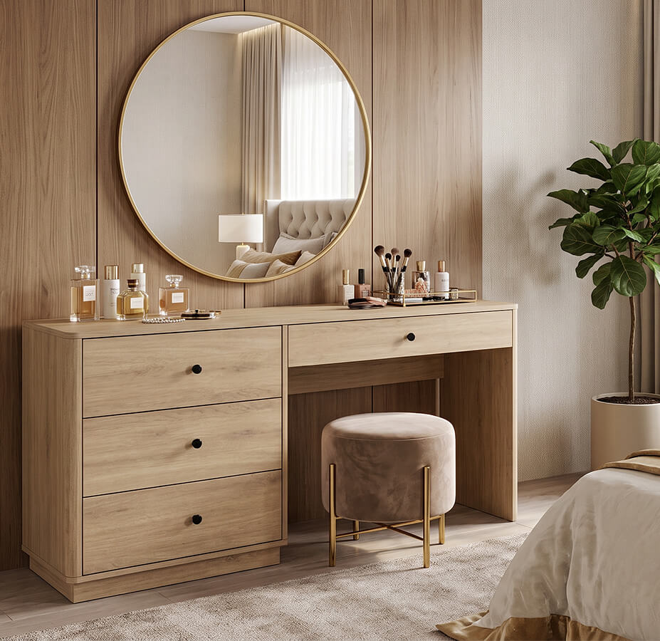 bàn trang điểm mdf