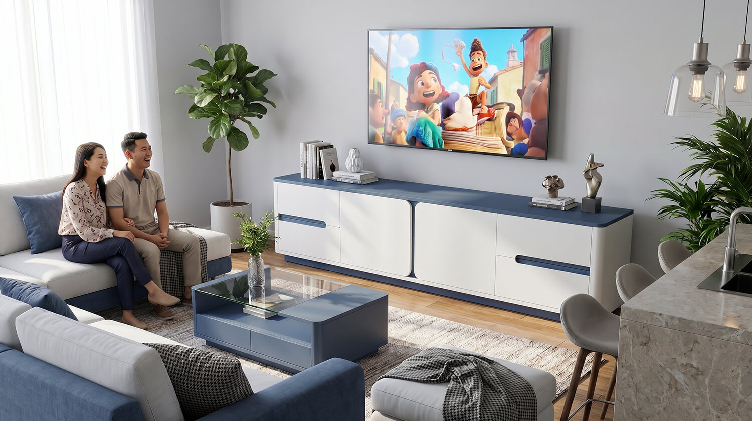 kệ tivi mdf chống ẩm