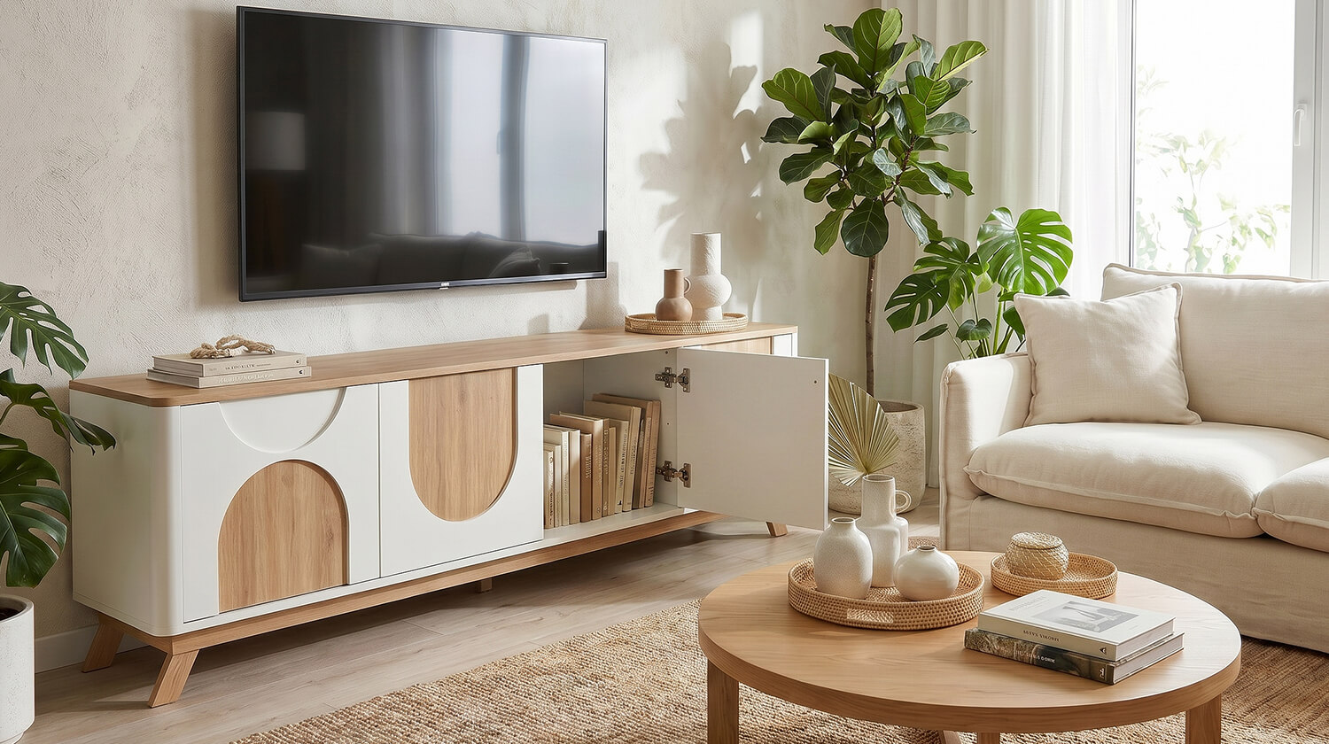 Kệ tivi gỗ mdf melamine