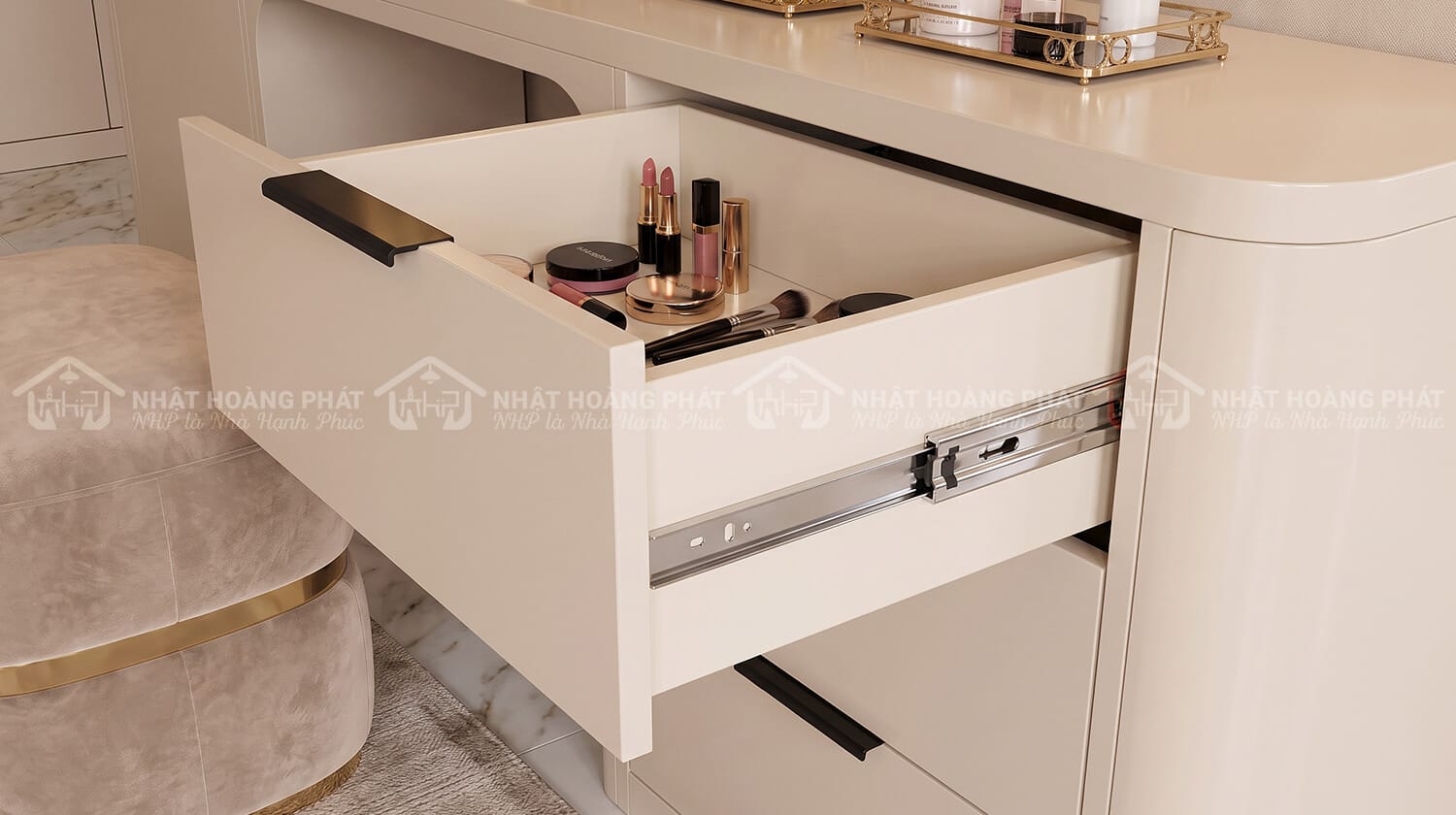 bàn trang điểm melamine