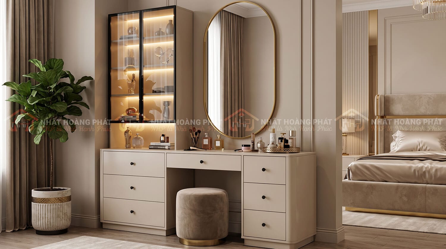 bàn trang điểm kết hợp tủ