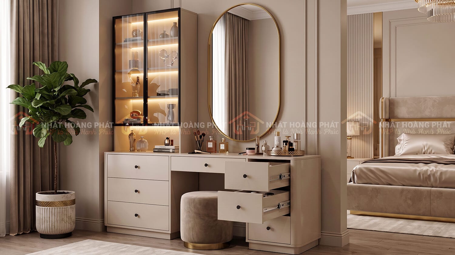 bàn trang điểm kết hợp tủ