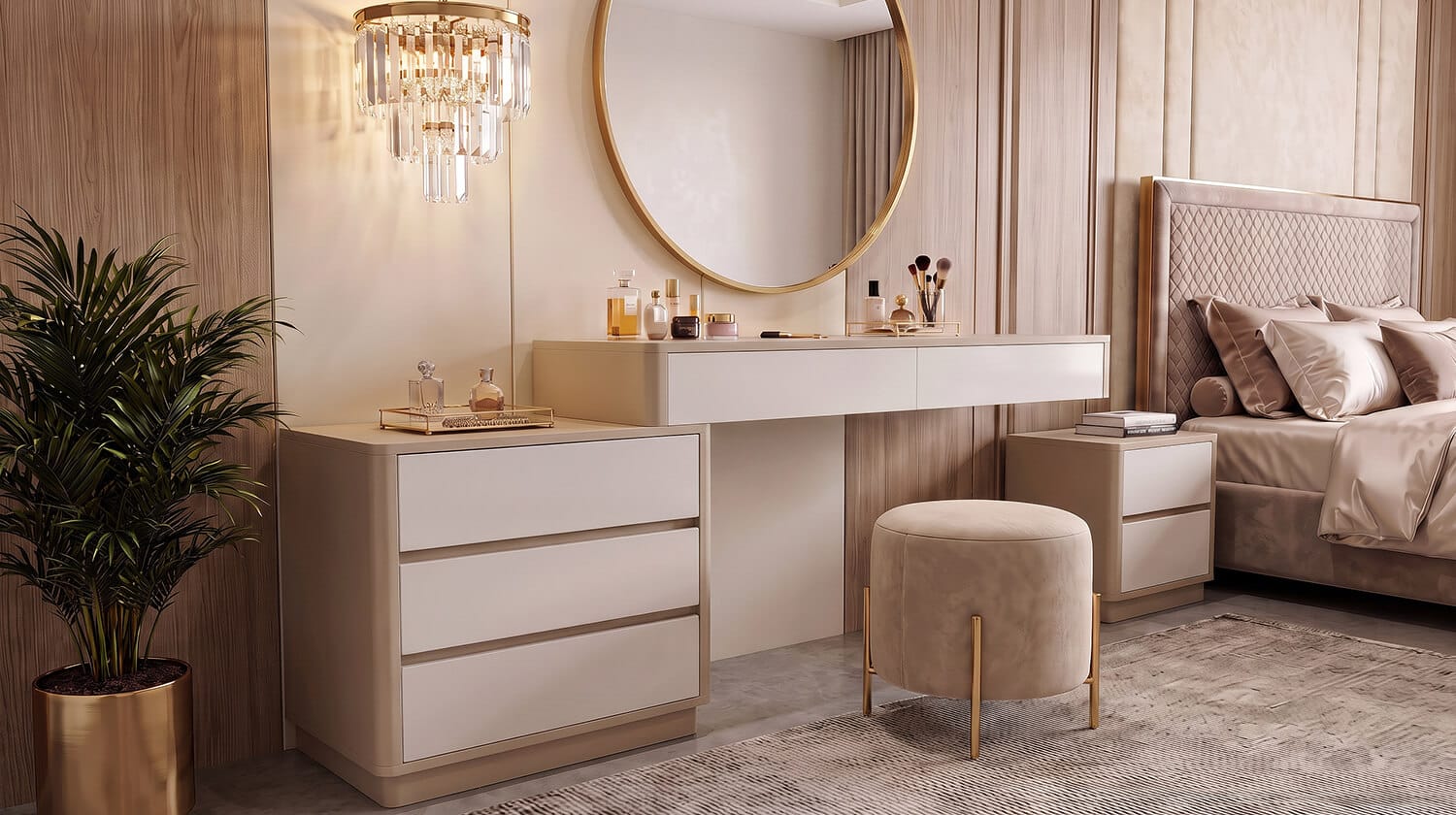 bàn trang điểm mdf
