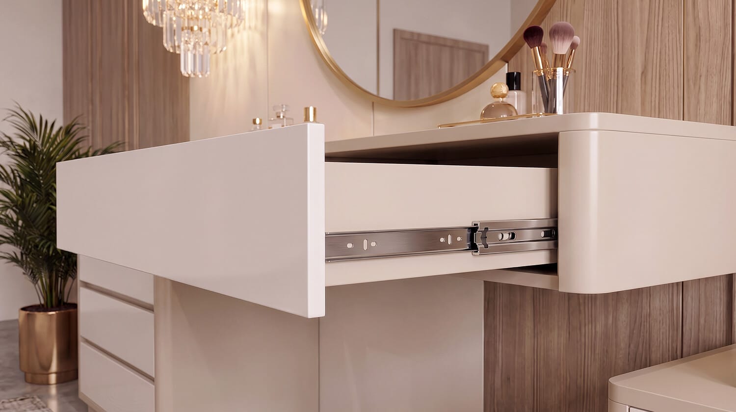 bàn trang điểm mdf