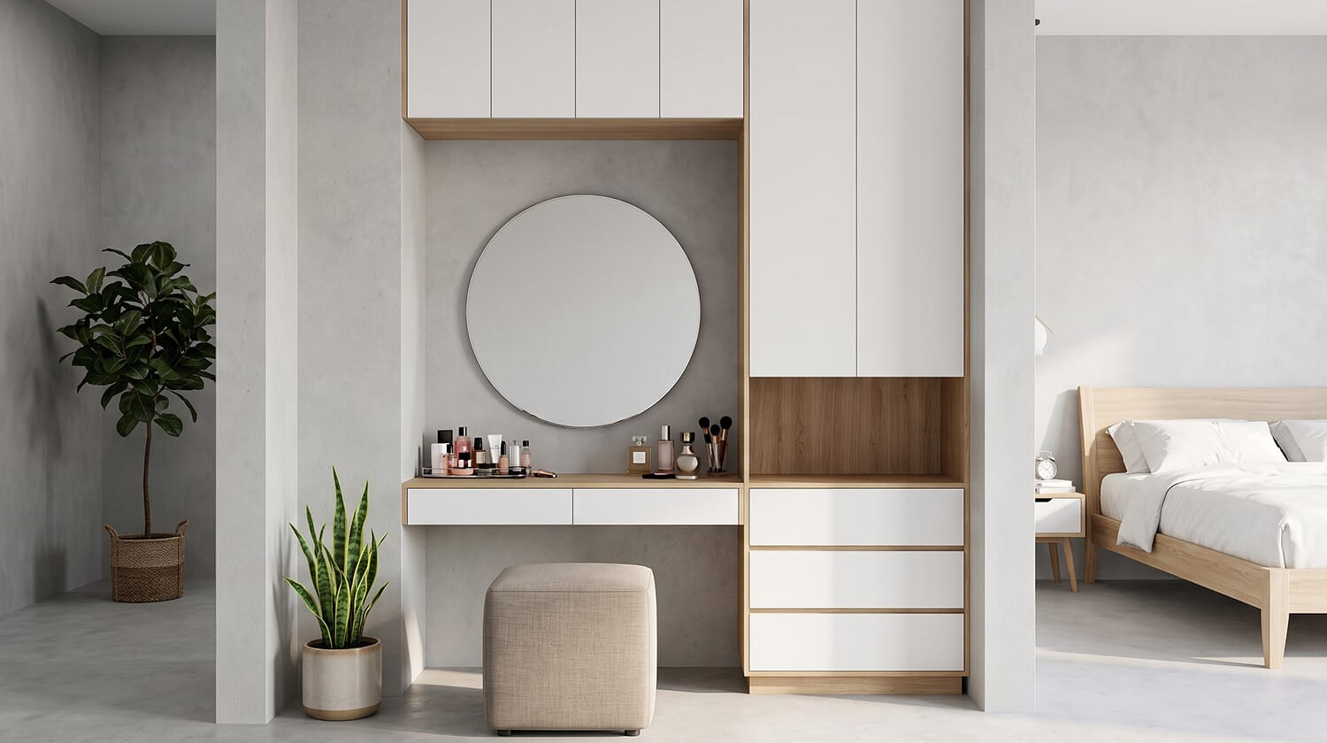 bàn trang điểm mdf kháng ẩm