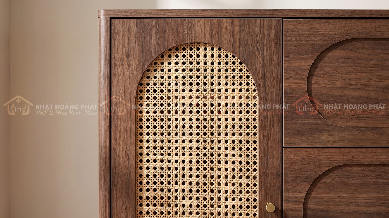 tủ giày cánh mây đan